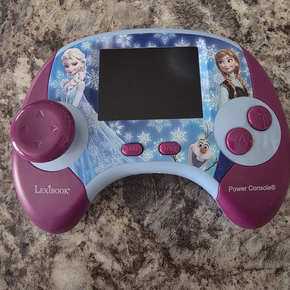 Frozen Bilingual Handheld Game Console - Purple and Blue 100 Games